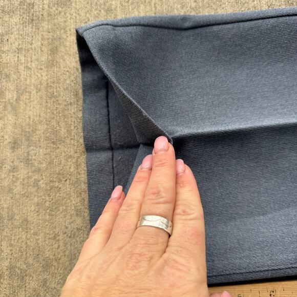 VTG 80s Levi's 517 Gray Sta Press Boot Cut Polyester Dress Pants White Tab 36x34 - Picture 6 of 12